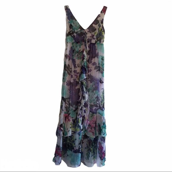 Chelsea and Theodore Sleeveless Floral Maxi Dress - Picture 1 of 5